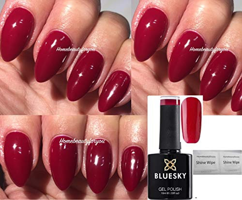 Bluesky RED Deep Rich Red Rouge Rite 80605 Contradictions Nail Gel Polish UV LED Soak Off 10ml