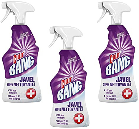 CILLIT BANG Lot de 3 Pistolets Nettoyant Surpuissant Javel - 750 ml