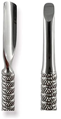 Sollevatore e pusher per cuticola con bastoncino d'arancio, BuduProfi, acciaio inossidabile, manicure, pedicure (bastone d'arancia - spatola)