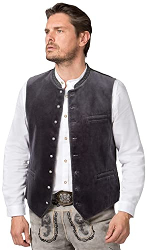 Stockerpoint Lorenzo Gilet traditionnel pour homme, graphite, 50