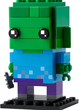 LEGO 40626 Brickheadz Minecraft Zombie Build This Iconic Minecraft Character in Collectible Brickheadz Form 10+ 80 pièces
