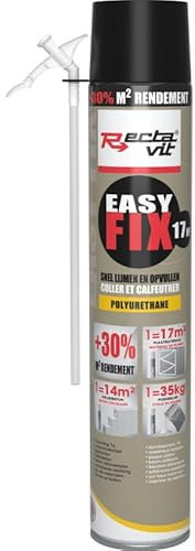 Easy fix 17m² - Colle de montage manuelle - Rectavit - 870 ml Orange
