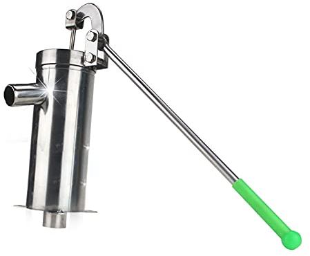 JMorCO Handpumpe, gerades Rohr, Edelstahlpumpe, Brunnen, Handwasserverteiler, Brunnenölpumpe, max. Hub 10 m, Höhe 23,5 cm