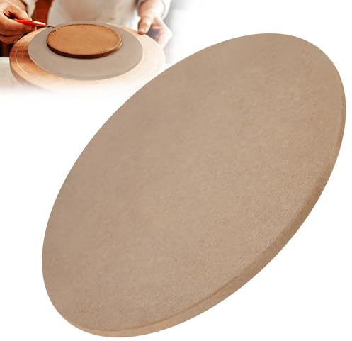 MININUSI Ton Töpferscheibe, 25cm Durchmesser Töpferwerkzeuge Keramik Form, Keramikformen, Runde Keramikform für Ton, Töpferscheibe für DIY, Keramikherstellung, Handwerk Holzscheibe Keramik