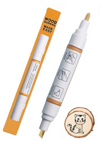JAJADO 1 Pc Wood Burning Pen Heat Activated Paste Wood Burning Paste for Crafting & Stencil Wood Burning Tool DIY Soldering Etching Cream Wood Burning Gel Burn Designs on Wood, Canvas, Denim