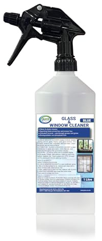JOVS Glass and Window Cleaner 1l - Shower Glass, Mirror, Window Cleaner Liquid - Streak-Free Grime Remover, Glasses Spray Cleaner for Crystal Clear Surfaces.Indoor and Outdoor Shine