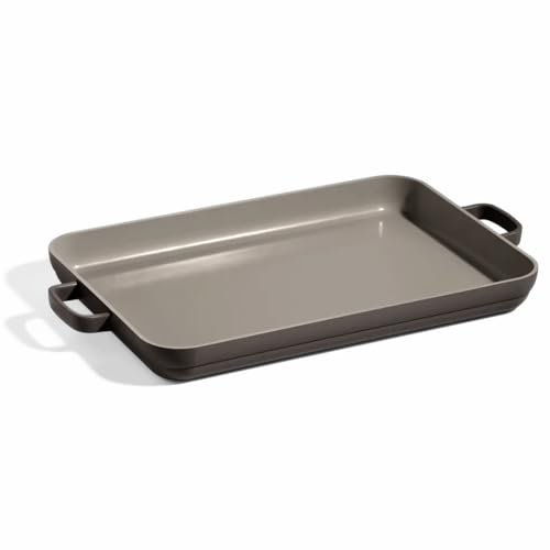 Our Place Griddle Pan - Versatile Nonstick Ceramic Sheet Pan & Stovetop Griddle | Toxin-Free, Dual-Use, with Ergonomic Handles | 4.7L Capacity, Oven Safe up to 230°C | Char
