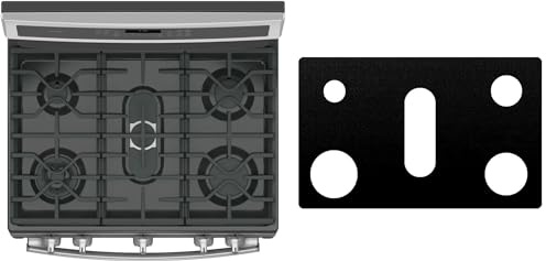 Custom Fit Reusable Burner Liner for General Electric GE Gas Range Stove Protect Your Stovetop with this Splatter Guard Cover - P2B935YP1FS
