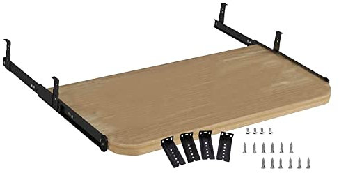 IkErna Tastaturschale Unter Tischauszug Tastaturschubladenplattformen Für Organisiert Unter Dem Schreibtisch Speicher Versteckt/Walnut/700Mm*270Mm