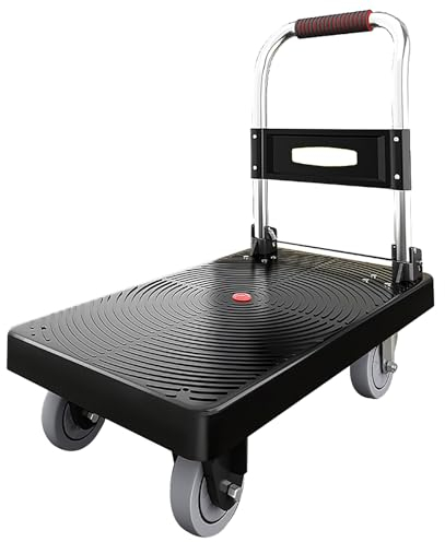 MINGYIHUI Plattformwagen Trolley, Schwerlast-Aluminium-klappwagen, Sackkarre, Sackkarre, Transporter, (150 Kg) Sackkarren(Size:72 * 45)