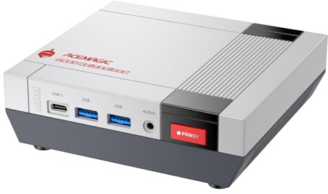 ACEMAGIC Retro X5 Mini PC, AMD Ryzen AI 9 HX 370 (12C/24T,fino a 5,1 GHz), 32GB DDR5 512GB SSD, Radeon 890M, WiFi 7, Doppia LAN 2.5Gbps,Visualizzazione 4 Schermi, Win11 Pro