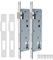 Bwintech 2 Pcs Serrure À Mortaiser 9240 En Acier Inoxydable, 92MM Centre 40MM Backset Corps De Serrure, Satin Nickel Frame Door Lock Pour Portes Intérieures Et Extérieures