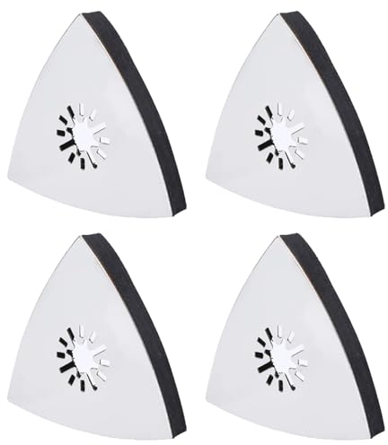 Plateau de ponçage triangulaire, plaque de ponçage pour outils multifonctions, ponceuse delta, plateau de ponçage professionnel, accessoire de plaque de ponçage Starlock pour bois, métal, plâtre, 80