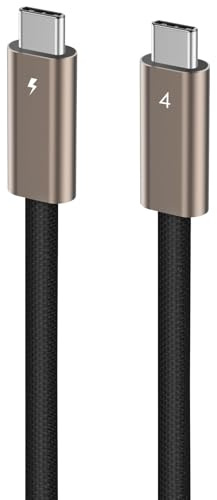 Ubluker USB C auf USB C Kabel 40Gbps 5M, USB4 Kabel 24PIN mit Thunderbolt 4 | USB 4.0 3.2 3.1 Emarker 240W 100W 60W PD 3.1 Video Audio Daten Sync für iPhone 17 16 15 Galaxy S26 MacOS Display PC Laptop