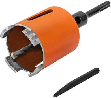 Meccion Diamant Kernbohrer mit Zentrierbohrer und SDS Plus Adapter, Premium Diamant Dosenbohrer Lochsäge für Beton, Mauerwerk, Ziegel, Stein, Granit (68mm)