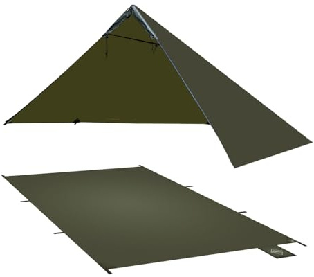 Onewind Survival Shelter, Ultraleicht Notüberlebensunterkunft, Regenfest Winddicht für Camping, Wandern und Backpacking