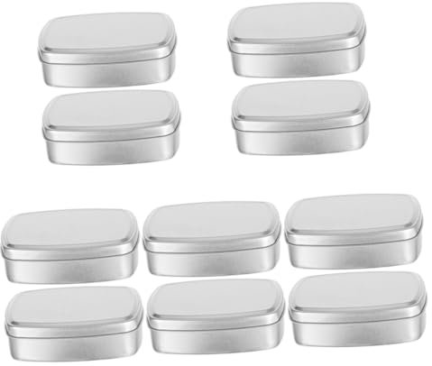 CAXUSD 10stücke Aluminium Seifenboxen Lebensmittelgeeignete Aufbewahrungsboxen Für Seifen Und Mit Abnehmbarem Deckel Für Und Camping