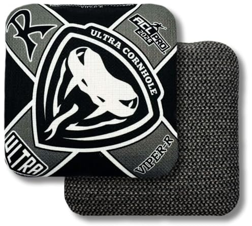 Ultra Cornhole Bags Viper-R Cornhole Bag Set - ACL Approved (Charcoal)