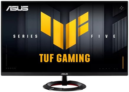 Écran de Jeu TUF Gaming Series 5 - VG249Q5R – 23,8 Pouces, Full HD (1920 x 1080), 200 Hz, IPS Rapide, ELMB, 0,3 ms à Gris (Min.), Haut-Parleur stéréo, DisplayWidget Center, AI Visual