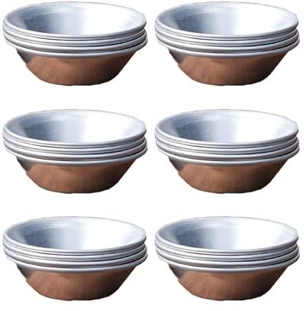 Limtula 24 stampi piccoli per cupcake, muffin, biscotti, uova, crostate, in alluminio, strumento di cottura per cupcake, cupcake, muffin, biscotti, tazze da forno