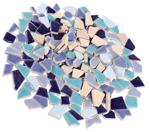 Sewroro Unregelmäßige Keramische Mosaiksteine Frostsichere DIY Mosaikstücke für Bastelprojekte Langlebig und Verschleißfest für Heim Außenbereich Dekoration