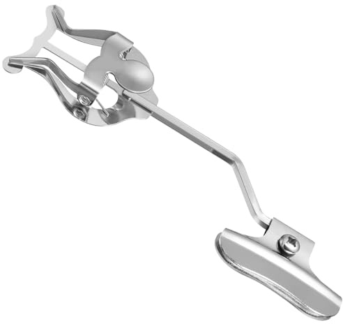 WHAMVOX Trompeten Posaunen marschgabel aus Vernickeltem Metall Kompakter Leichter Lyra notenhalter mit Klemmfunktion Praktisches Zubehör für Musiker und Marschkapellen
