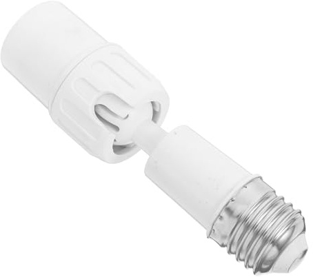 MUSISALY Convertitore Portalampada E27 a E27 Estensibile, Bianco | Plastica, Angolo Regolabile 360°, Semplice Conversione, Compatibilità Estesa per Impianti e Progetti Stile Casuale