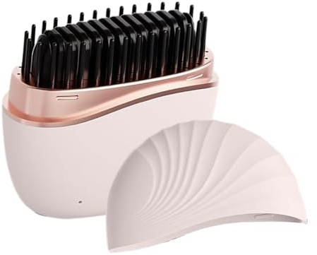 Cepillo Alisador Pelo | Cepillo Alisador De Pelo Inalámbrico Mini - Control De Temperatura De Dos Etapas Espejo Integrado, A Prueba De Quemaduras Para Chicas Ocupados Salón Vacaciones Uso Diario