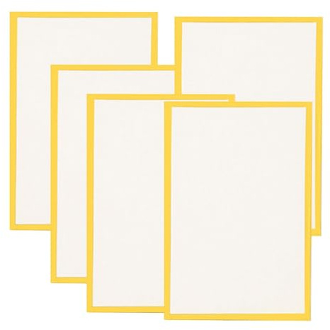 Hellery 5 Shikishi Board Artist Boards Anime Trading Cards Blank Autograph Cards Paper with Gold Edge for Collectors Anime Events Cosplay Kalligr, 10x15cm