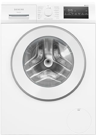 Siemens iQ300 Waschmaschine 9 kg 1400 UpM smartFinish WM14N22A | Schneller waschen dank speedPack L, bürstenloser iQdrive Motor, waterPerfect Plus Wassersystem