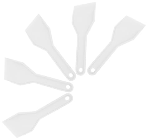 TOMETURE Paletta per Sbrinamento Frigorifero 5 Pezzi in Plastica Resistente, Raschietto per Rimozione Ghiaccio e Pulizia Freezer, Utensile Casa per Disgelo Facile e Veloce