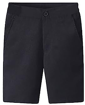 Mjjsk Pantaloncini da scuola per bambini vestibilità regolare casual tinta unita pantaloncini estivi leggeri traspiranti pantaloni corti tasche comodi morbidi