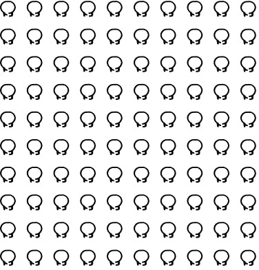 Mavaol 100 Pezzi 8mm Piccioni Identificazione Anelli per Cosce Fasce per Cosce per Pollame Senza Parole Forniture per Piccioni (Black)