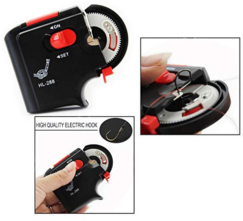 OFKPO Gancio da pesca automatico,Elettrico Automatico Pesca Gancio Linea Strumento