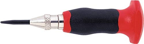 RENNSTEIG automatischer Körner (Schaft ø 11 mm, Länge 95 mm, Körner mit einstellbarer Schlagkraft 20-50 N, Präzisionsausführung, aus Stahl vernickelt, Werkzeug selbstschlagend) 430 229