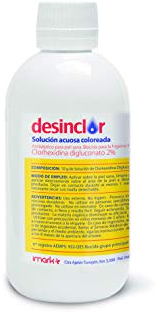 Desinclor Clorhexidina Acuosa Coloreada 2% Antiseptico - 250 ml tapon