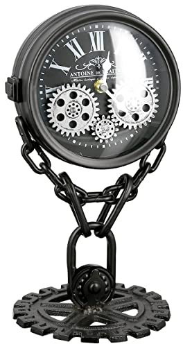 Casablanca - Uhr, Standuhr - doppelseitig - Chain- Silber/schwarz - Höhe 33 cm