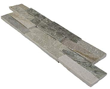 HEXIM Paralume da parete in pietra naturale, 2a scelta, per interni ed esterni, lunga durata (cinghie per clinker beige, 12 confezioni), pietra di rivestimento esterna in pietra effetto ardesia
