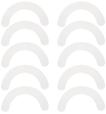 HEALLILY Stoma Barrier Strips：20Pcs Ostomy Strip Paste Curved Stoma Anti-Leak Skin Barrier Fixing Strips Stoma Care Tape Supply