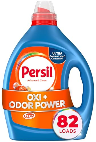 Persil Proclean flytande tvättmedel, Oxi Power Technology, 2X koncentrerad, blå, 82 laster, 82,5 Fl Oz