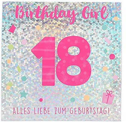 Depesche 0011694-001 popup gratulationskort för 18:e Födelsedag, hopfällbart kort med musik, ljuselement och ett originellt ordspråk, födelsedagskort inklusive kuvert, format 15,5 x 15,5 cm