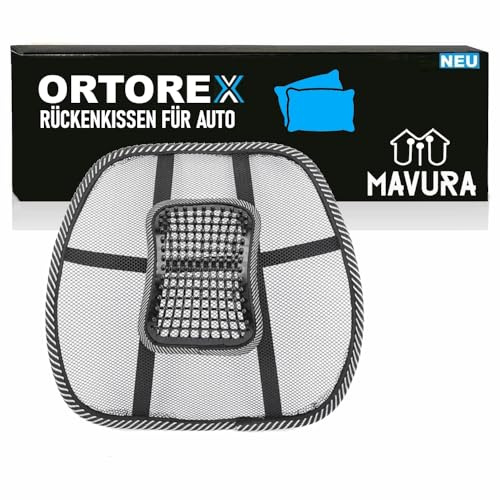 MAVURA ORTOREX Ergonomische Lordosenstütze Rückenstütze Rückenlehne