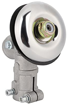 Trade-Shop - Cabezal de engranaje angular, cabezal de recortador para eje de transmisión de 9 dientes, tubo de 26 mm compatible con Powermat, Brast, Fuxtec, Timbertech, AL-KO