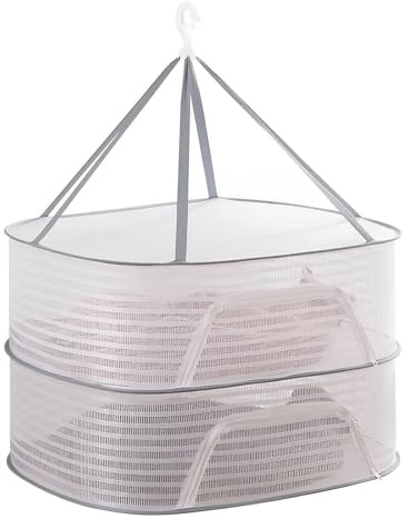 YUNXIASW Large Size Sweater Hanging Dryer,2-Tier Network Foldable Drying