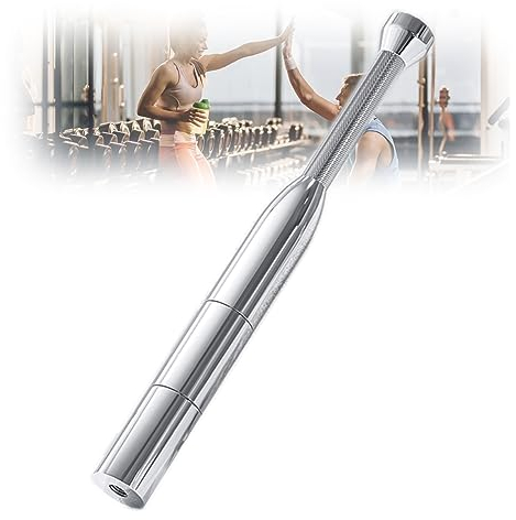 EviKoo Indian Club Stahl Indische Clubs Einstellbar Clubbell Übung Funktionale Grip Clubs Glocken für Erwärmung Festigkeit Ausbildung Schwungkeule Trainings für Zuhause Krafttraining,4_8KG