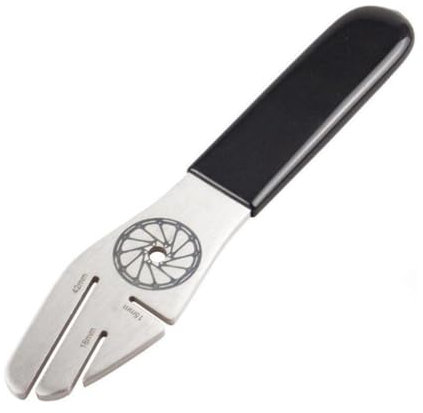 KOMUNJ Fahrrad Bremsscheiben Richtwerkzeug, Edelstahl-Bremsscheiben-Ausrichtwerkzeug, Disc Brake Alignment Tool zum Abflachen von Fahrradbremsscheiben