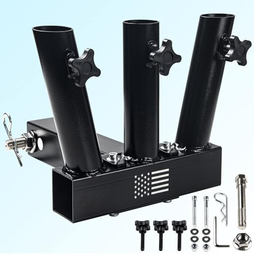 US-Fahnenmast-Halterung, Fahnenmast-Halterung, Flaggenmast, universelle Flaggenmast-Halterung für alle 5,1 cm Empfänger, passend für Jeep, SUV, Wohnmobil, Pickup, LKW, Wohnmobil-Anhänger