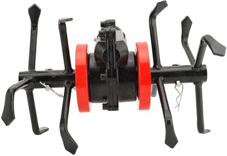 Wifehelper Ruota per per Decespugliatore in Lega, Rimozione Efficace delle Erbacce, Ruota per Allentare Il Terreno a 6 Artigli con compatibilità Universale per Coltivatore di Motozappe