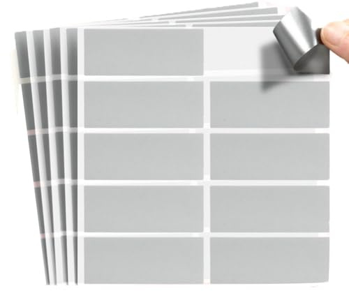Armastuse 200 Stück Rubbelaufkleber,Rubbel Etiketten Silber, Rubbellos Aufkleber Scratch Off Sticker Label, Rubbelkarten Für Hochzeit Weihnachten Geburtstage