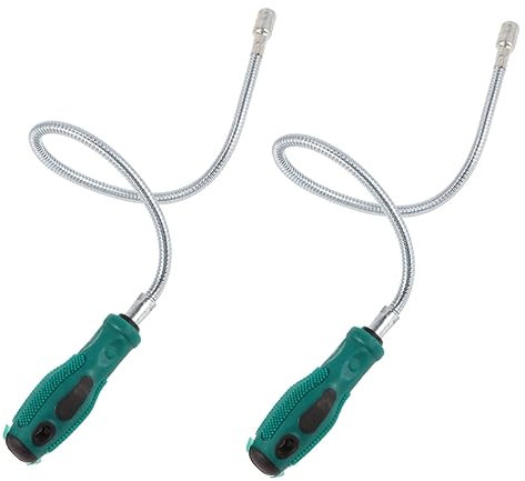 SEWOART 2juego Pastilla Magnética Varilla De Recogida Telescópica Herramienta De Elevación Portátil Para Recogedor Retráctil Imán Extensible